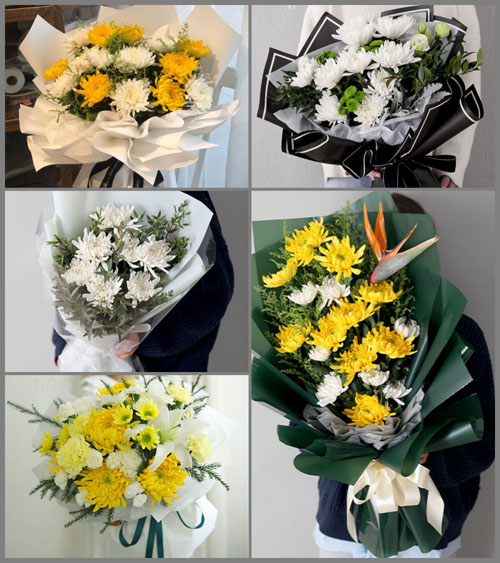广东梅州市五华县郭田镇湖华村白事花束代送